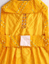 Dogs Allover Mirror Work Sleeveless Embroidered Dress